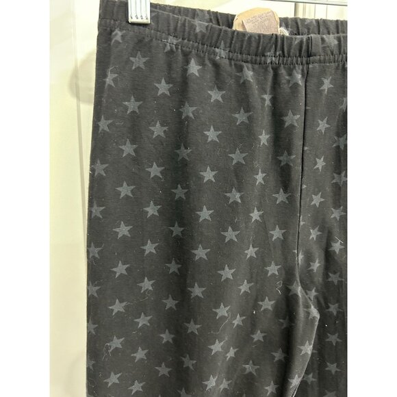 United Cotton Company Pull On Star Print Leggings Black  Gray Sz Medium NWT - Picture 4 of 9
